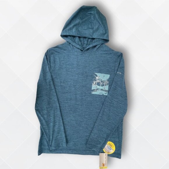 🆕 Nicklaus Men's Hoodie Performance Shirt | Eco Choice | Teal | Size S | NWT ♻️ - Picture 1 of 3